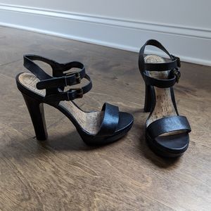 Size 7 - Ralph Lauren -black leather heels
